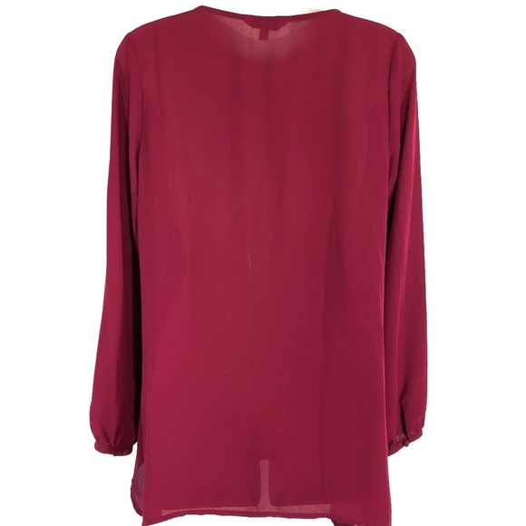 JUICY COUTURE Cherry Red High Low Beaded Top ~sz M - Picture 5 of 8